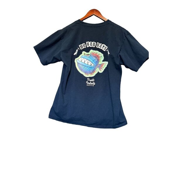 Puerto Vallarta No Bad Days Mexico  Anglerfish T-shirt  Graphic Print Size L - Picture 2 of 8